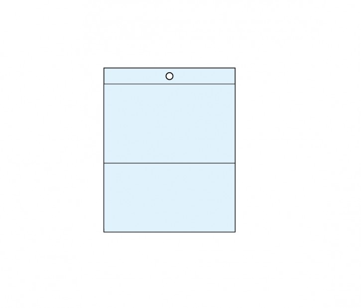 PVC Einschubtasche mit 2 Fächer