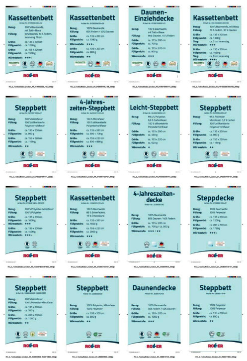 Acetatseide Textilaufkleber WG 16 SET