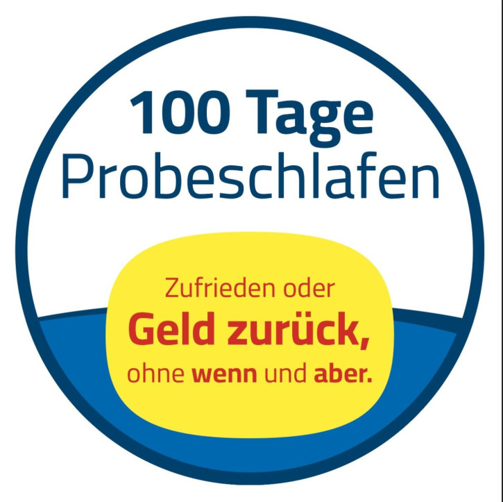 Textilaufkleber "100 Tage Probeschlafen" WG 08
