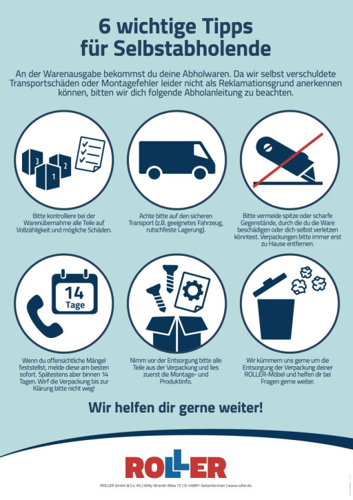 Schild Abholerhinweise f. Warenausgabe RO_00163