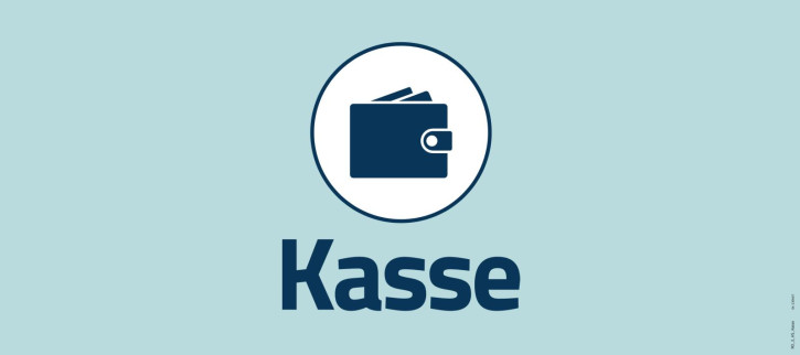 Schild "Kasse"  900x400 mm