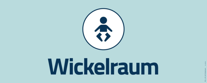 Schild "Wickelraum" - 500 x 200 mm