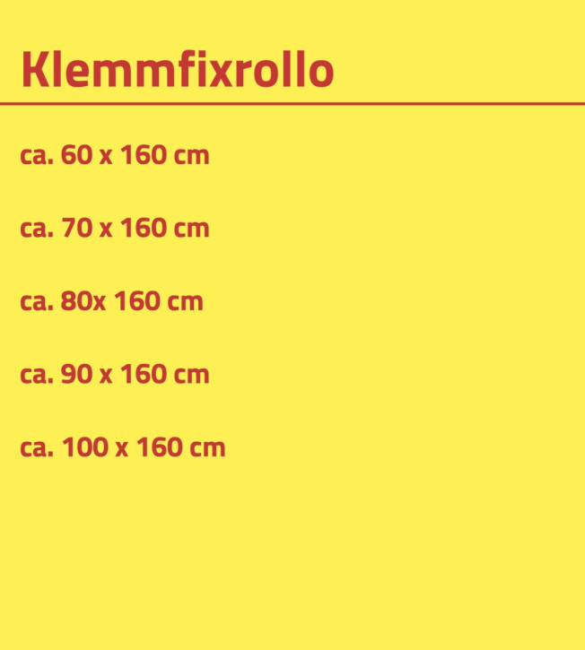 Magnetschild Fixing Teba Preisauszeichnung "Klemmfixrollo"