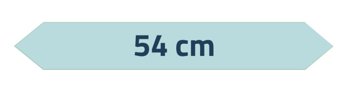 Vließaufkleber RO_Bemassungspfeile_540x80 WG 14