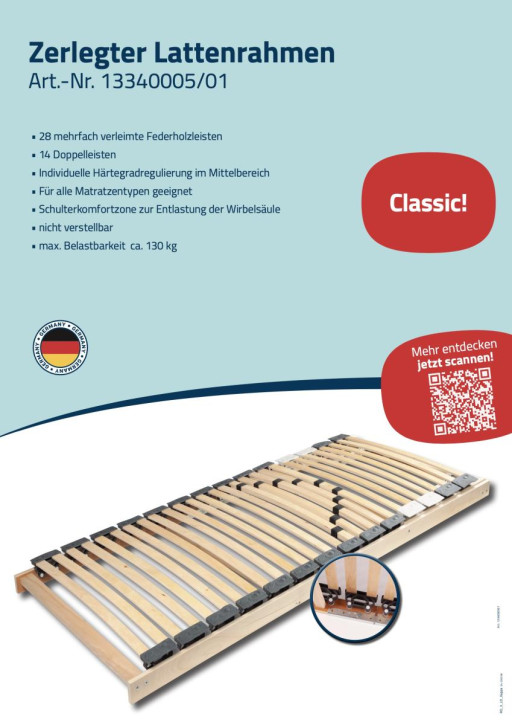 Lattenrahmen-Displays WG 08 "KAPPA"