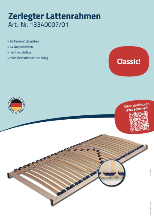 Lattenrahmen-Displays WG 08 "Sirius"