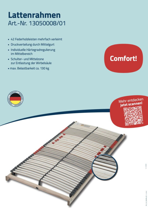 Lattenrahmen-Displays WG 08 "Multiflex NV"