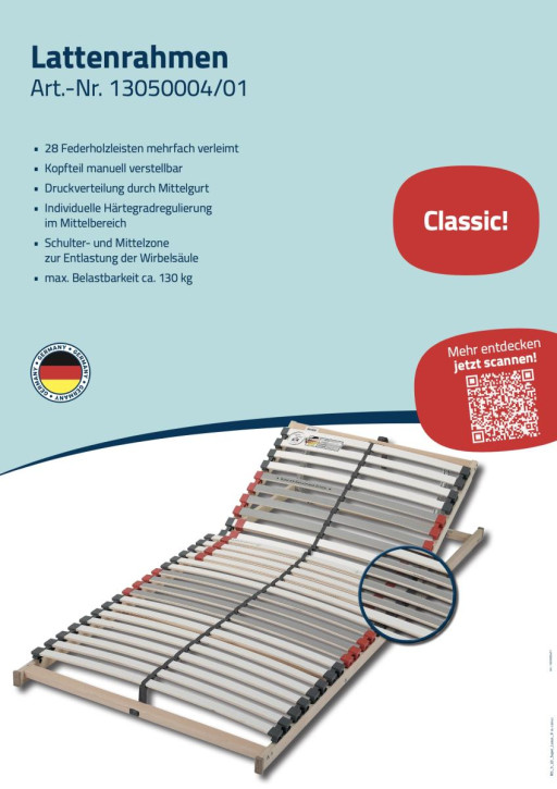 Lattenrahmen-Displays WG 08 "Super Luxus K"