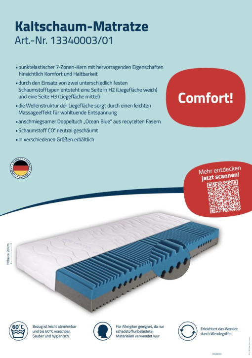 Matratzen-Displays WG 08 "Ocean blue"