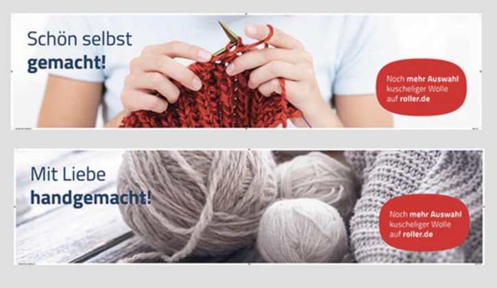 Themenschild Display "Wolle"