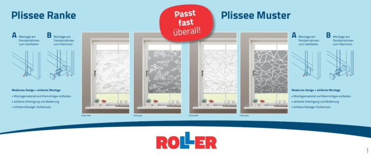 Vermarktung Gitterbox "Plissee Ranke / Muster"