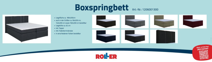 Fussschoner Boxspringbett Malta
