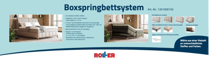 Fussschoner Boxspringbett Moonshot