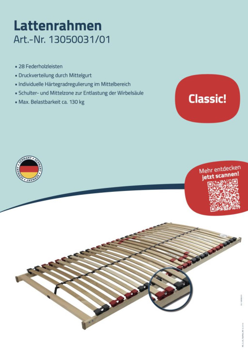 Lattenrahmen-Displays WG 08 "Twinflex NV"