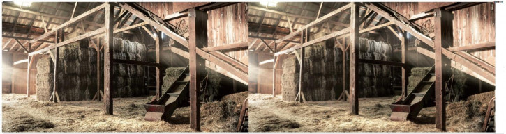 Schüttenummantelung klein "Motiv Scheune" RO_00459