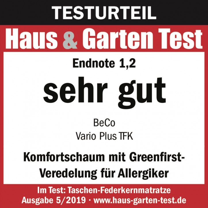 Textilaufkleber "Haus & Garten Testurteil" WG 08