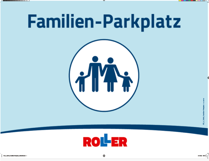 Schild "Familienparkplatz"