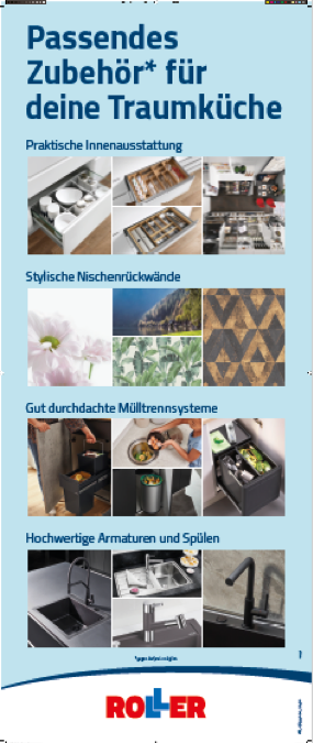 Display Küchen-Zubehör 420x970 mm