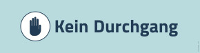 Schild "Eingang/Kein Durchgang" 1500x600 mm